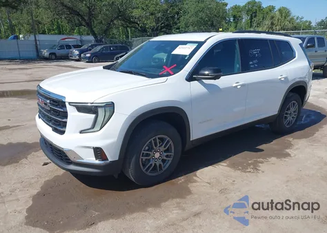 2025 GMC Acadia Fwd Elevation from USA, damaged, VIN 1GKENKRS5SJ155605